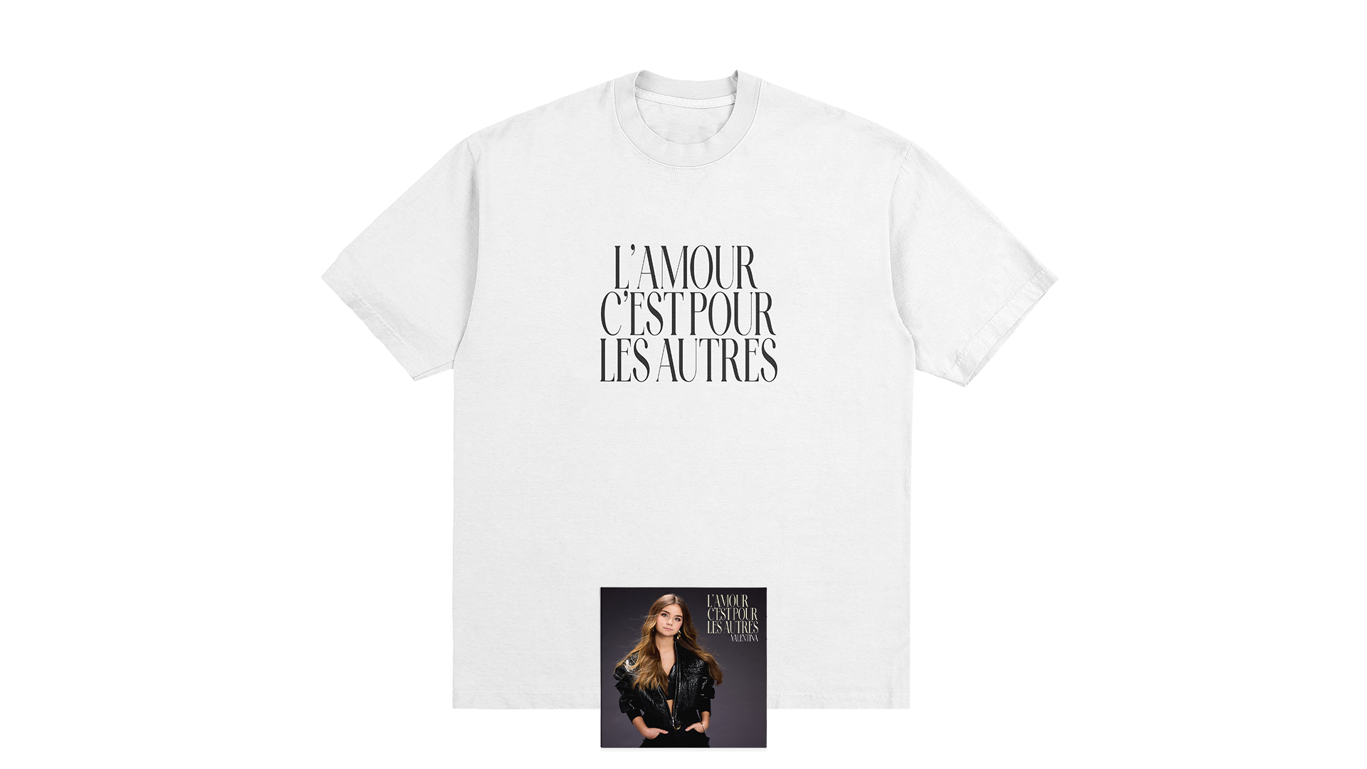 PACK CD + T-SHIRT "L’AMOUR C’EST POUR LES AUTRES"