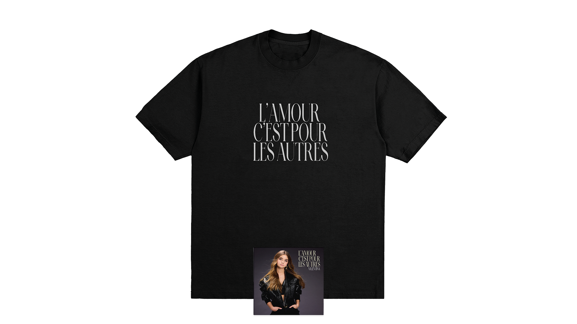 PACK CD + T-SHIRT "L’AMOUR C’EST POUR LES AUTRES"